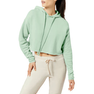 Venta en Línea de Sudaderas con Capucha Corta Personalizadas de Estilo Urbano, Transpirables, de Material de Felpa de Algodón para Invierno - Product Image 1