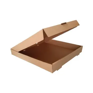 一次性环保取出贴牌牛皮纸披萨盒，以最低价格印刷定制标志纸披萨盒