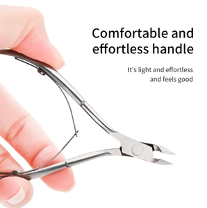 Coupe-ongles à lame incurvée en acier inoxydable jetable professionnel expédition rapide efficace pour l'utilisation des doigts de cuticules d'ongles incarnés - Product Image 4