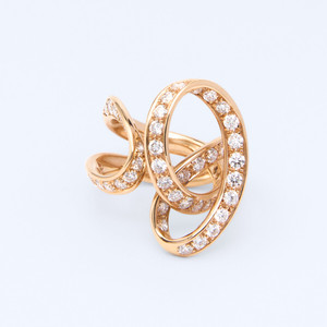 Luxury Geometric Open <b>Ring</b> for Women 18K Gold Plated Cubic Zirconia <b>Statement</b> <b>Ring</b> Designer Adjustable Fashion Jewelry - Product Image 2