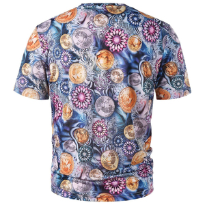 เสื้อเชิ้ตผู้ชายพิมพ์ลายสีสันสดใส ผ้าถัก สวมใส่สบาย ดีไซน์ปรับแต่งได้ เหมาะสำหรับลุคสบายๆ ในฤดูร้อน - Product Image 2