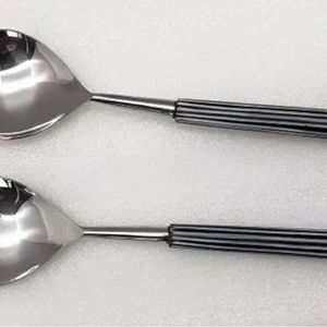 Serveurs à salade en fer VENTE CHAUDE Couverts Selandia Rattan Saladier Set de 2 FABRIQUÉ EN INDE - Product Image 3