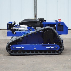 Battery-Powered 4-Stroke Industrial Grade <b>Remote</b> <b>Control</b> <b>Tracked</b> Lawn <b>Mower</b> 225CC 7HP - Product Image 2