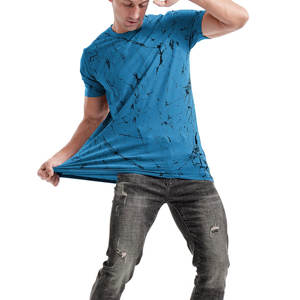 T-shirt personnalisé vierge à manches courtes avec logo personnalisé 100% coton sérigraphie personnalisée t-shirts respirants décontractés pour hommes - Product Image 5