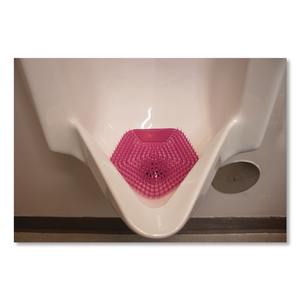 Boardwalk 0,11 oz. Écran anti-éclaboussures jetable pour urinoir, forme solide, parfum pomme-cannelle, rouge, 10/carton - Product Image 2