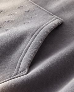 Streetwear vieilli personnalisé en détresse surdimensionné poids lourd épais Vintage vieilli soleil délavé à l'acide sweat à capuche hommes - Product Image 3