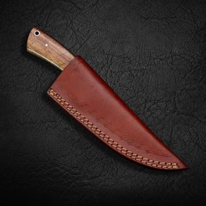 Handmade Damascus Steel Skinner Knife with Customizable <b>Rose</b> Wood Handle Industrial Hunting DIY Grade OEM Customizable <b>Support</b> - Product Image 6