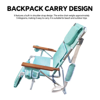 Chaise longue de bronzage Homful à 5 positions, chaise de plage portable réglable avec repose-pieds et trou pour le visage