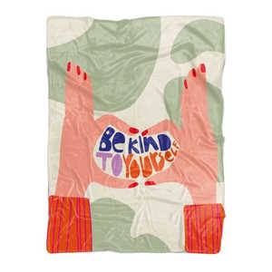 Sé Amable Contigo Mismo - Manta Premium de 200 x 150 cm con Estampado Acogedor, Cálida y Suave para Invierno, Manta Personalizada - Product Image 1