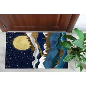 Alfombra con Estampado de Montaña - Diseño Boho, Decoración para Salón, Regalo de Inauguración de Casa, Alfombra Suave con Pelo Largo - Product Image 5