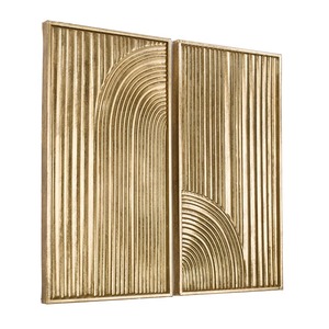 Panel de pared de metal contemporáneo de diseñador para el hogar, colgante de pared artístico hecho a mano, acento Interior moderno - Product Image 1