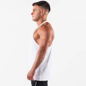 Hommes débardeur été formation sans manches gymnastique entraînement chemise musculation Fitness actif vêtements de sport décontractés - Product Image 5