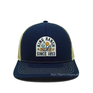 หมวกทรักเกอร์ออกแบบโลโก้,หมวกทอคุณภาพสูง KINGRANCH โลโก้ตะตาข่ายโดย INJAE VINA Headwear ในเวียดนาม - Product Image 5