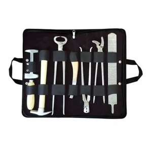 Fabricant sur mesure, kit d'outils OEM de haute qualité, kit d'outils de maréchal-ferrant, kit d'instruments de 7 pièces avec portefeuille en cuir - Product Image 6