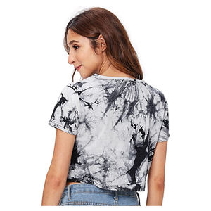 El tiempo de entrega es rápido para Sweaty ocks, camiseta de manga corta de verano para mujer con blusa frontal anudada. - Product Image 4