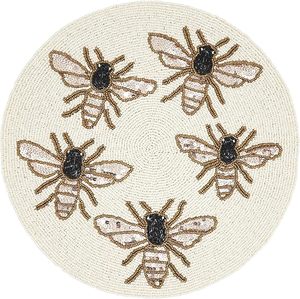 Napperon perlé Modern Garden Buzz pour les fêtes de mariage utilisées tous les jours Nouvel An Noël Impressionnez votre invité - Product Image 1