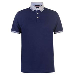 Personal informal para hombre personalizado para camisetas de polo cuello alto transpirable de alta calidad tela de poliéster de algodón puro empaquetado individual - Product Image 1