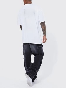 Vaqueros lavados de pierna recta clásicos para hombre de la mejor calidad, Vaqueros cómodos para uso diario, perfectos para trajes de inspiración vintage - Product Image 2