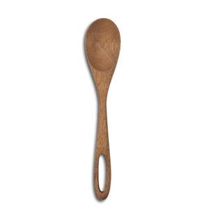 Cuillère japonaise en bois massif avec long manche, haute valeur esthétique, pour soupe et repas - Product Image 1
