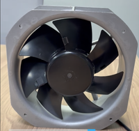 Ventilateur axial industriel carré en acier inoxydable à grand volume d'air 225*225*80mm, roulement à billes, contrôle de vitesse, OEM
