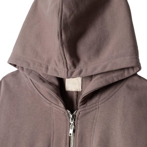 Sweat à capuche réversible personnalisé en molleton de coton contrastant avec impression numérique, tissage inversé, pour homme, collection Hiver 2025 - Product Image 3