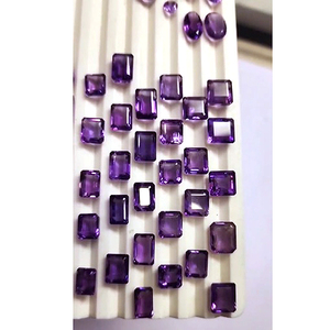 57 pièces d'améthyste naturelle 8mm à 13mm octogone ovale facette 233 Cts Lot Iroc ventes pierres précieuses en vrac de haute qualité coupées US $62 pour tous - Product Image 4