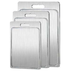 Tagliere doppio lato 304 acciaio inossidabile tagliere doppio lato tavolo da <span class=keywords><strong>lavoro</strong></span> per cucina - Product Image 1