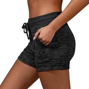 Vêtements pour femmes Shorts personnalisés coton Polyester tissu respirant vêtements d'été cordon décontracté coupe régulière Shorts pour femmes - Product Image 5