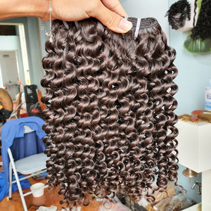 Cheveux humains vierges Remy vietnamiens Jerry Curl Eurasien 100 % non traités, extension de tissage à trame unique - Product Image 5