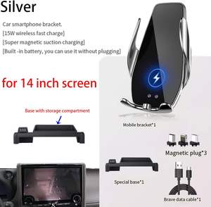 Новинка для Alphard/Vellfire 40 серии: магнитный беспроводной держатель для телефона на навигационный экран (аналог OLIVER) - Product Image 1