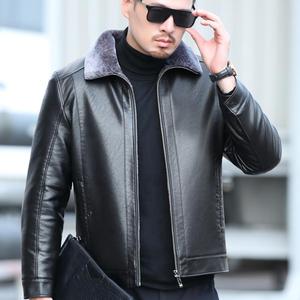 แจ็กเก็ตหนัง100% สำหรับผู้ชายเสื้อแจ็คเก็ตหนังสไตล์วินเทจปรับแต่งได้สำหรับนักขี่บอมเบอร์ - Product Image 5