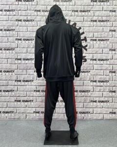 Trajes de chándal para hombre con logotipo personalizado de fábrica de Pakistán, conjuntos de Jogger de marca privada, chándales de lana de tecnología Premium, chándales con cremallera personalizados - Product Image 4