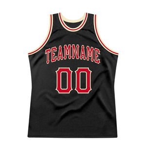 Maillot de basket-ball personnalisé noir avec garniture dorée, uniforme d'équipe en maille sans manches, nom et numéro personnalisés - Product Image 5