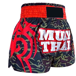 กางเกงชกมวย MMA ระดับมืออาชีพ ออกแบบพิเศษสำหรับมวยไทย แห้งเร็ว ระบายอากาศดี ด้านหน้าแบบ Unisex สำหรับฝึกซ้อมและแข่งขัน - Product Image 4