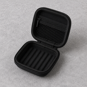 Étui de rangement pour écouteurs EVA, petit sac carré à fermeture éclair, coque rigide pour câble USB, voyage, antichoc - Product Image 4