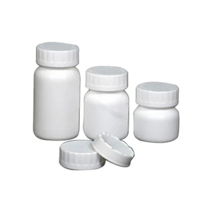 Boîte en plastique blanche 150 ml, flacon à médicaments vide, conteneur rond pour capsules avec couvercle à vis, aux prix les plus bas - Product Image 1