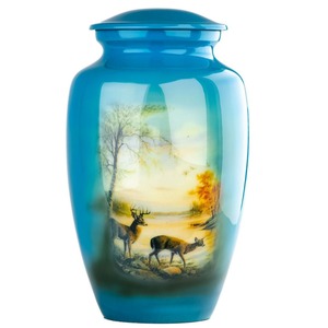 Urnes modernes en aluminium Art Déco, écologiques, capacité personnalisée - Product Image 4