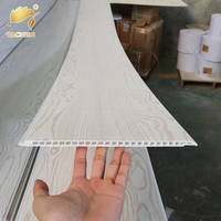 Paneles de Techo Decorativos de PVC para Interiores, Laminado de Madera Marrón, Panel de Techo de PVC para el Hogar