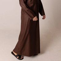 Meilleures ventes : Thobes décontractés pour hommes, marocains, perlés, en polyester, sans couture, à manches longues - Couleurs et tailles personnalisables, grandes tailles, pour fêtes, longueur cheville