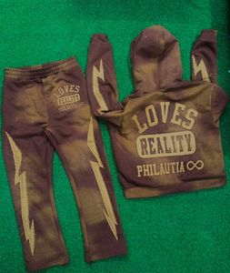 Ensemble survêtement pour homme, sweat-shirt et jogging, survêtement avec capuche et pantalon, streetwear hip-hop, survêtement en coton pour homme - Product Image 5