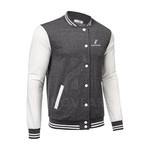 Latest Design Men's Lightweight Letterman Jacket High Quality Breathable Oversized Fleece Fabric Winter OEM Service Customizable - Product Image 3