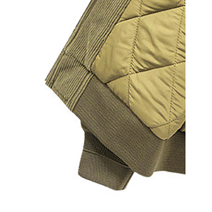Vente en gros de blouson d'aviateur personnalisé en satin matelassé de haute qualité pour hommes avec logo brodé - Product Image 2