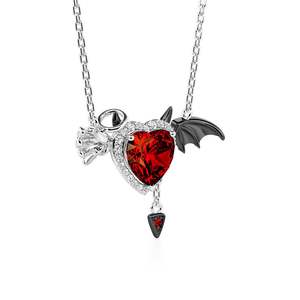 Collier Jeulia Ailes d'Ange et de Démon en Titane avec Perle - Product Image 2