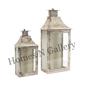 Grande lanterne décorative vivante d'espaces sereins avec la bougie menée pour la lanterne de bougie de jardin de décor à la maison - Product Image 3