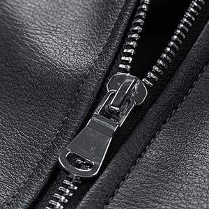 แจ็กเก็ตหนังจระเข้สำหรับผู้ชาย, เสื้อแจ็คเก็ตลำลองไซส์ใหญ่พิเศษเหมาะสำหรับฤดูใบไม้ร่วงและฤดูหนาว - Product Image 4