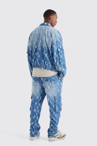 Vente en gros Nouveaux jeans coupe ajustée pour hommes au design personnalisé Vestes et manteaux Veste en jean à manches longues - Product Image 4