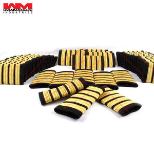 Hombreras Personalizadas Oro Negro Hihg Calidad Charretera Con Hombreras Con Cordones Hombreras Hechas De Seda Mylar & Bullion - Product Image 1