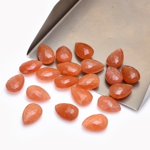Cuentas de Piedra Lunar AAA+ de 8x12 mm, Calibradas, Facetadas, en Forma de Pera, Cuentas de Piedra Lunar Natural Color Durazno, Piedras Semipreciosas para Joyería - Product Image 2