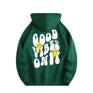 <b>Men's</b> Fashion 100% Cotton O-Neck Pullovers Long Sleeve Winter <b>Hoodies</b> with Printed Pockets & Custom Logo Popular Style - Product Image 1