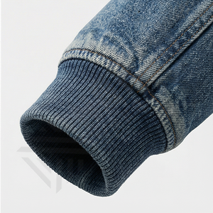 Custom <b>Men's</b> Heavyweight Winter Worker <b>Jacket</b> Stone Washed Vintage <b>Cargo</b> Design Front Logo High Quality Zip Up <b>Jacket</b> Top - Product Image 6